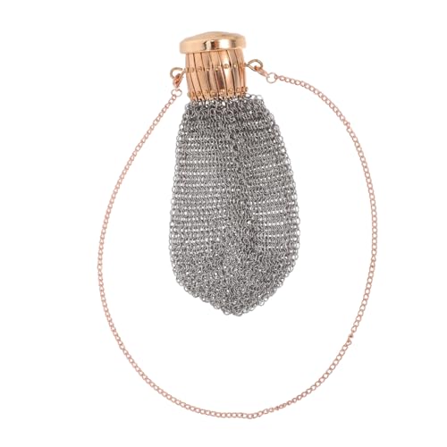 BAZEITFLOW Vintage Mini Coin Purse Metall Mesh Wechselgeldbörse mit Drehverschluss Retro Münzbeutel für Damen Sicherer Mini Geldbeutel für Münzen Schmuck und Kosmetik Stilvoller Kompakter von BAZEITFLOW