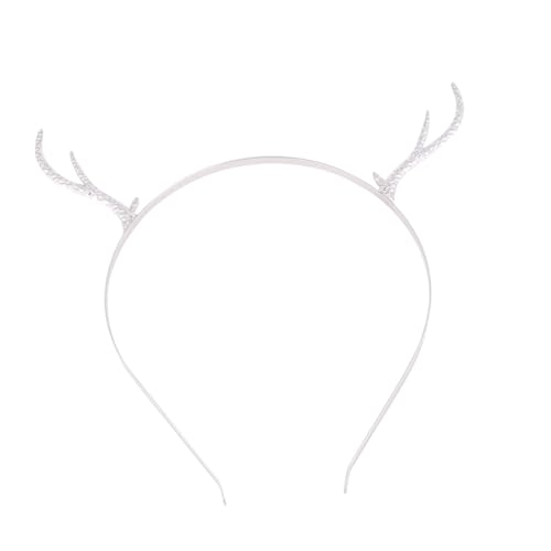 BAZEITFLOW Weihnachts Haarreif Rentiergeweih Metalllegierung Festliches Kopfschmuck Damen Party Accessoire für Karneval Cosplay Feiertage von BAZEITFLOW