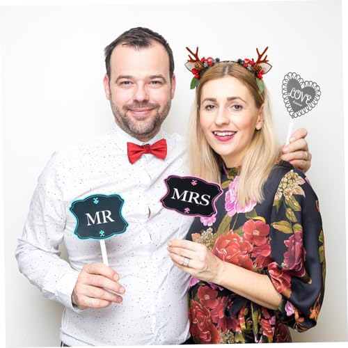 BAZEITFLOW Weihnachts Stirnband Rentiergeweih mit Künstlichen und Beeren Festliches Haar Accessoire für Damen Charmantes Kopfschmuck für Weihnachtsfeier Winterparty und Karneval von BAZEITFLOW