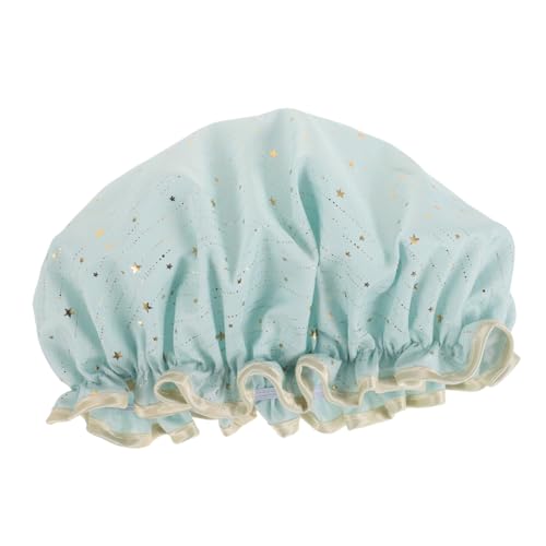 BAZEITFLOW Wiederverwendbare Duschhaube für Damen Wasserdichte Doppellagige Badekappe aus Polyester Baumwolle für Haarlängen und Dicken Komfortable Schützt vor Nässe für Bad Dusche BAZEITFLOW Wiederverwendbare Duschhaube für Damen Wasserdichte Doppellagige Badekappe aus Polyester Baumwolle für Haarlängen und Dicken Komfortable Schützt vor Nässe für Bad Dusche von BAZEITFLOW