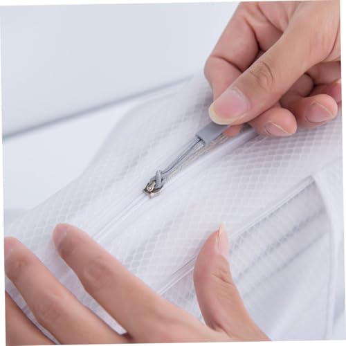 BAZEITFLOW wasserdichte Eva Mesh Kosmetiktasche mit Reißverschluss Quadratische Make Up Tasche für Damen Vielseitig als Reise Organizer Kulturbeutel und Stifteetui Leicht und Tragbar von BAZEITFLOW