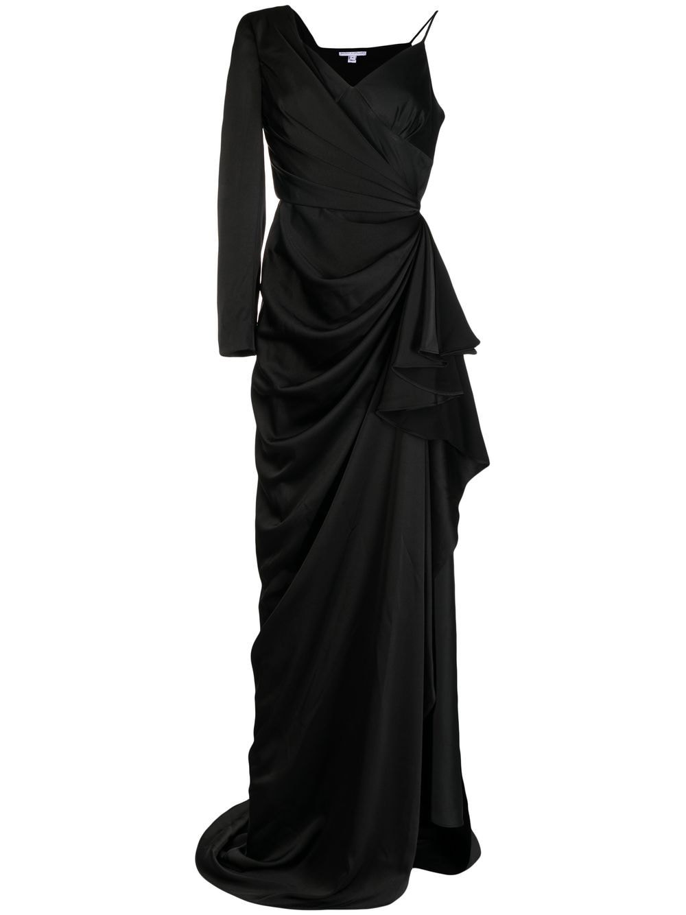 BAZZA ALZOUMAN Asymmetrisches Abendkleid - Schwarz von BAZZA ALZOUMAN