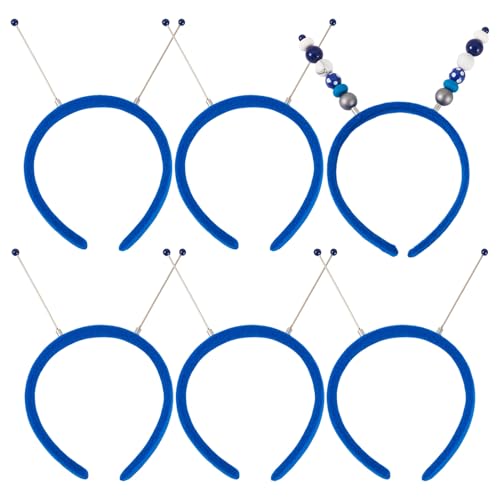 Beadthoven Haarreif zum Selbermachen, einfarbig, blanko, Kunststoffbasis, Stirnband, mit Stoff überzogen, Haarschmuck für Damen und Mädchen, Urlaubskostüm-Zubehör, Dunkelblau, 5 Stück Beadthoven Haarreif zum Selbermachen, einfarbig, blanko, Kunststoffbasis, Stirnband, mit Stoff überzogen, Haarschmuck für Damen und Mädchen, Urlaubskostüm-Zubehör, Dunkelblau, 5 Stück von BB Beadthoven