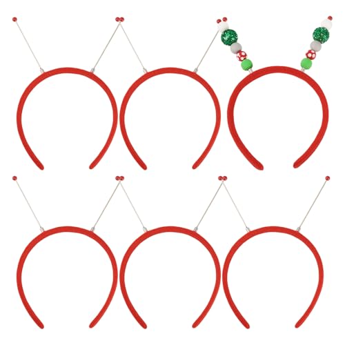 Beadthoven Haarreif zum Selbermachen, einfarbig, blanko, Kunststoffbasis, Stirnband, mit Stoff überzogen, Haarschmuck für Damen und Mädchen, Urlaubskostüm-Zubehör, Purpurrot, 5 Stück von BB Beadthoven