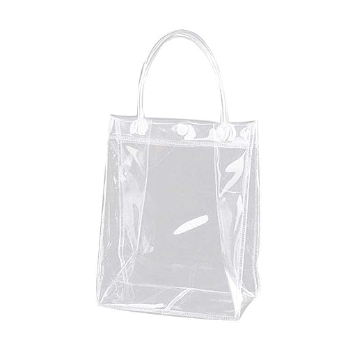 1pc Frauen Klar Tote Tasche PVC Transparent Handtasche Stadion Genehmigt Umweltfreundliche Reise Lagerung Toilettenartikel Kosmetiktaschen Kupplung Frauen, Große Taschen, PVC für, Große Tasche Duty von BBASILIYSD