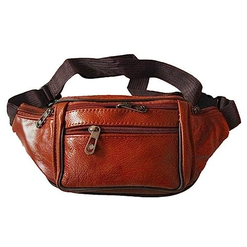 Hüfttasche Designer Reißverschluss Brusttasche Sport Reise Taille Gürtel Taschen Mode Taille Pack Männer Telefon Casual für Frauen C1v5 Outdoor, braun von BBASILIYSD