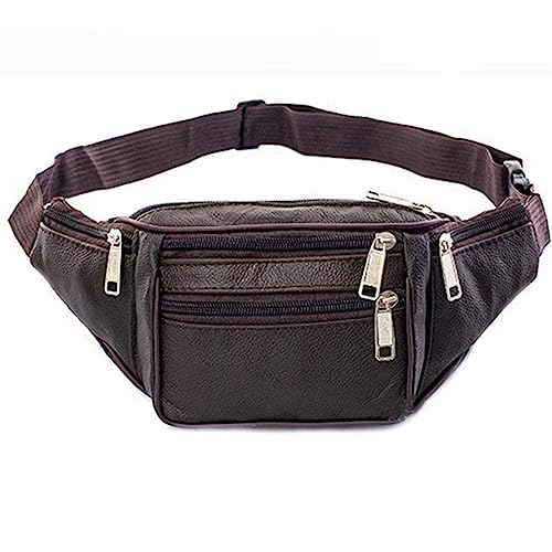 Hüfttasche Designer Reißverschluss Brusttasche Sport Reise Taille Gürtel Taschen Mode Taille Pack Männer Telefon Casual für Frauen C1v5 Outdoor, coffee von BBASILIYSD