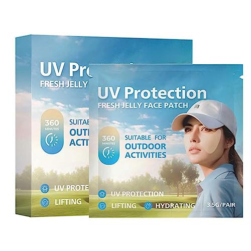 Täglicher UV-Schnitt-Patch, 5 Stück, Sonnenschutz für Outdoor-Aktivitäten, Augenberuhigend, spendet Feuchtigkeit und pflegt die Haut von BBASILIYSD