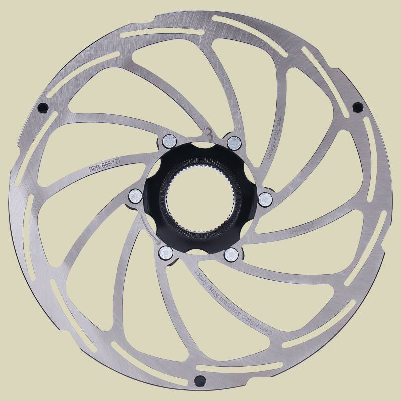 BBS-121 Bremsscheibe CenterStop 220 mm Farbe silber von BBB Cycling