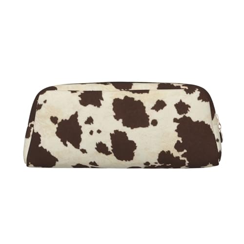 BBEXJIGY Braune Reisetasche aus Rindsleder mit vielseitigem Druck, Organizer-Tasche für kleine Reiseutensilien, gold, Einheitsgröße von BBEXJIGY