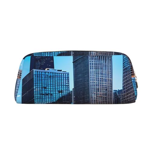 BBEXJIGY Chicago Reflect Print Vielseitige Aufbewahrungstasche Make-up Tasche Reise Büro Kleine Gegenstände Organizer Tasche, Gold, Einheitsgröße von BBEXJIGY