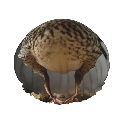 BBEXJIGY Doppelschichtige Duschhaube mit Entenmuster, wiederverwendbare Duschhauben für Damen und Herren von BBEXJIGY