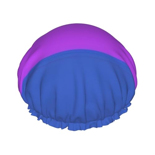 BBEXJIGY Doppelschichtige Duschhaube mit Stolzflaggen-Druck, wiederverwendbare Duschhauben für Damen und Herren von BBEXJIGY