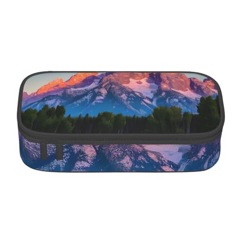 BBEXJIGY Grand Teton National Park Print Large Capacity Cosmetic Makeup Organizer Bag: Designed for Eyebrow Pencils, Schwarz, Einheitsgröße von BBEXJIGY