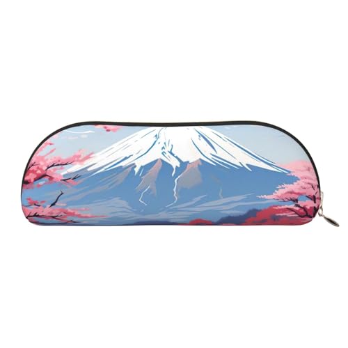 BBEXJIGY Japan Mount Fuji Landscape Print Stilvolle Mini-Aufbewahrungstasche für Augenbrauenstifte und kleine Essentials, Gold, Einheitsgröße von BBEXJIGY