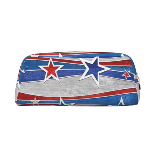 BBEXJIGY Patriotische Sterne Streifen Unabhängigkeitstag Druck vielseitige Aufbewahrungstasche Make-up Tasche Reise Büro kleine Gegenstände Organizer Tasche, gold, Einheitsgröße von BBEXJIGY