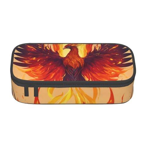 BBEXJIGY Phoenix Print Große Kapazität Kosmetik Make-up Organizer Tasche: Entworfen für Augenbrauenstifte, Schwarz, Einheitsgröße von BBEXJIGY