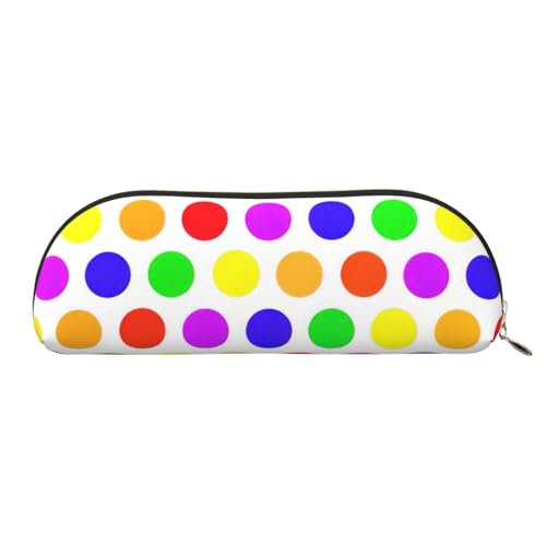 BBEXJIGY Schöne Mini-Aufbewahrungstasche für Augenbrauenstifte und kleine Utensilien mit Punktemuster, Gold, Einheitsgröße von BBEXJIGY