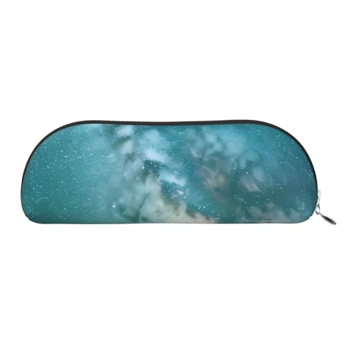 BBEXJIGY Starry Night Sky Deep Outer Space Print Stilvolle Mini-Aufbewahrungstasche für Augenbrauenstifte und kleine Essentials, silber, Einheitsgröße von BBEXJIGY