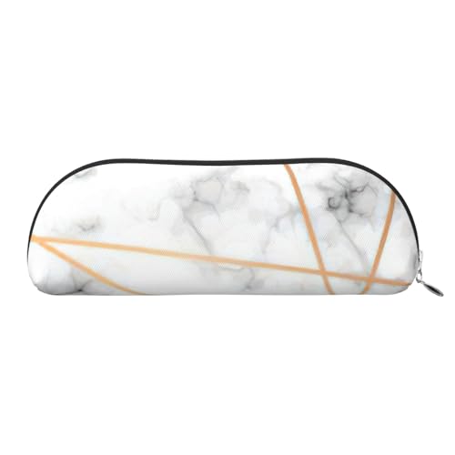 BBEXJIGY Stilvolle Mini-Aufbewahrungstasche für Augenbrauenstifte und kleine Essentials mit Marmoriertexturdruck, silber, Einheitsgröße von BBEXJIGY