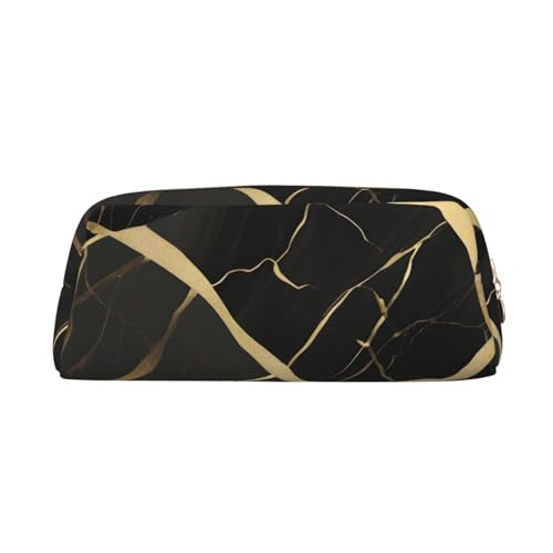 BBEXJIGY Vielseitiger kleiner Reise-Organizer mit goldfarbenem Druck, schwarzer Marmor-Druck, gold, Einheitsgröße von BBEXJIGY