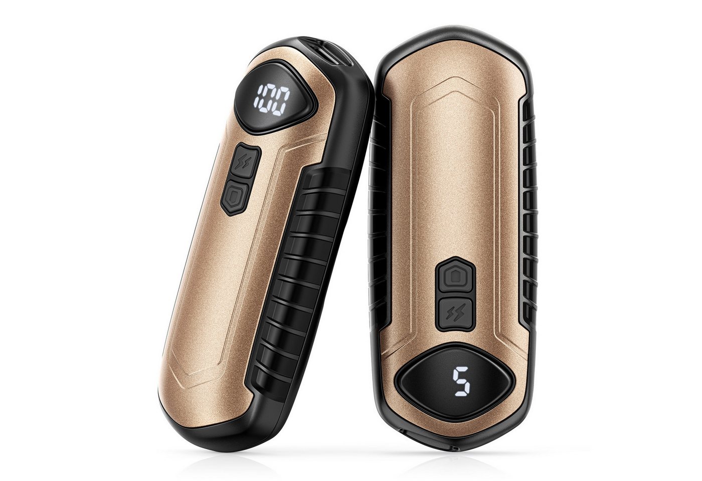 BBG Handwärmer Wiederaufladbare Handwärmer 2er Set – 3000mAh Akku, 5 Heizstufen, Temperaturkontrolle, Turbo-Heizstufe & LED-Anzeige, Perfekt für Kälte, Büro und Outdoor-Aktivitäten von BBG