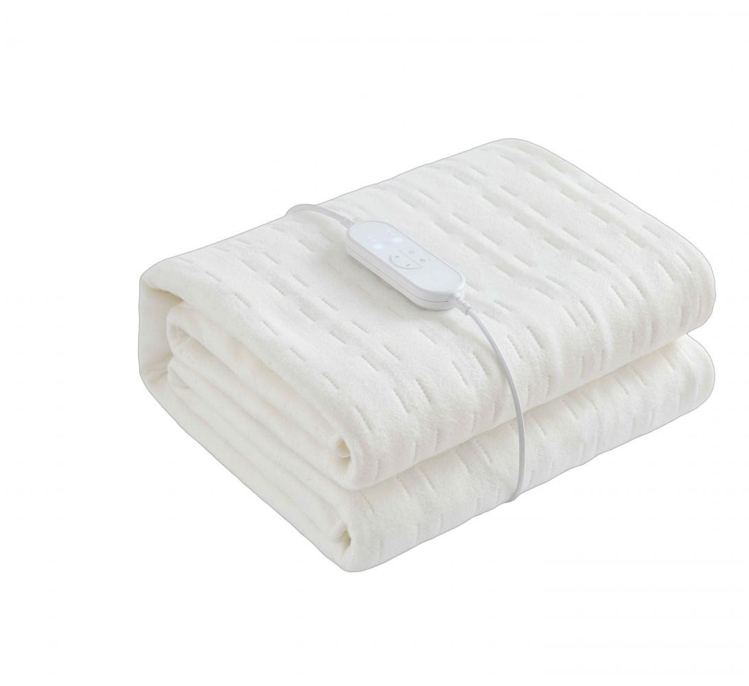 BBG Heizdecke Elektrische Heizdecke 150x80 cm mit 9 Wärmestufen & Timer, RT13 Controller, Überhitzungsschutz & abnehmbarem Anschluss für sicheren Komfort von BBG