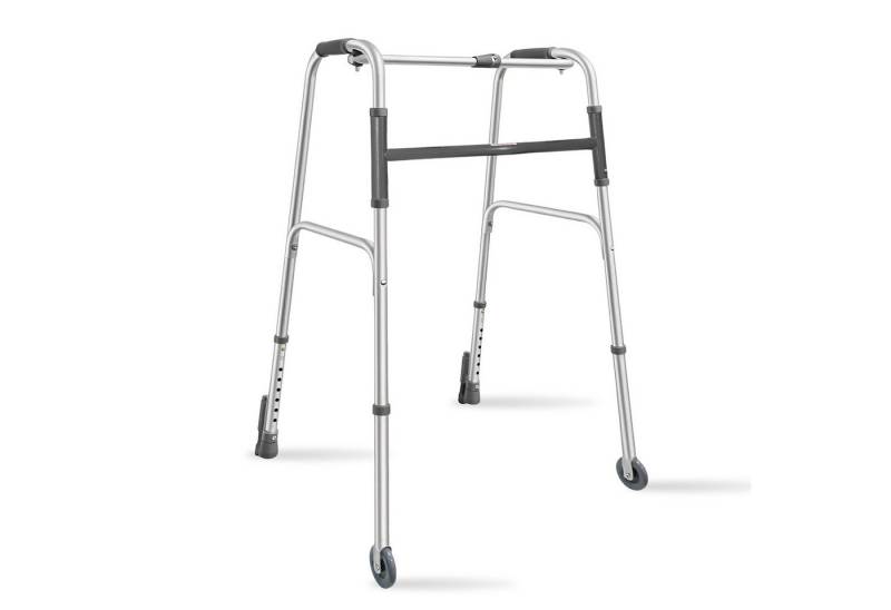 BBG Unterarmkrücke Aluminium faltbarer Gehwagen höhenverstellbar,bis 100 kg Belastbarkeit, mit Anti-Rutsch-Silikon, leicht tragbar & stabil von BBG