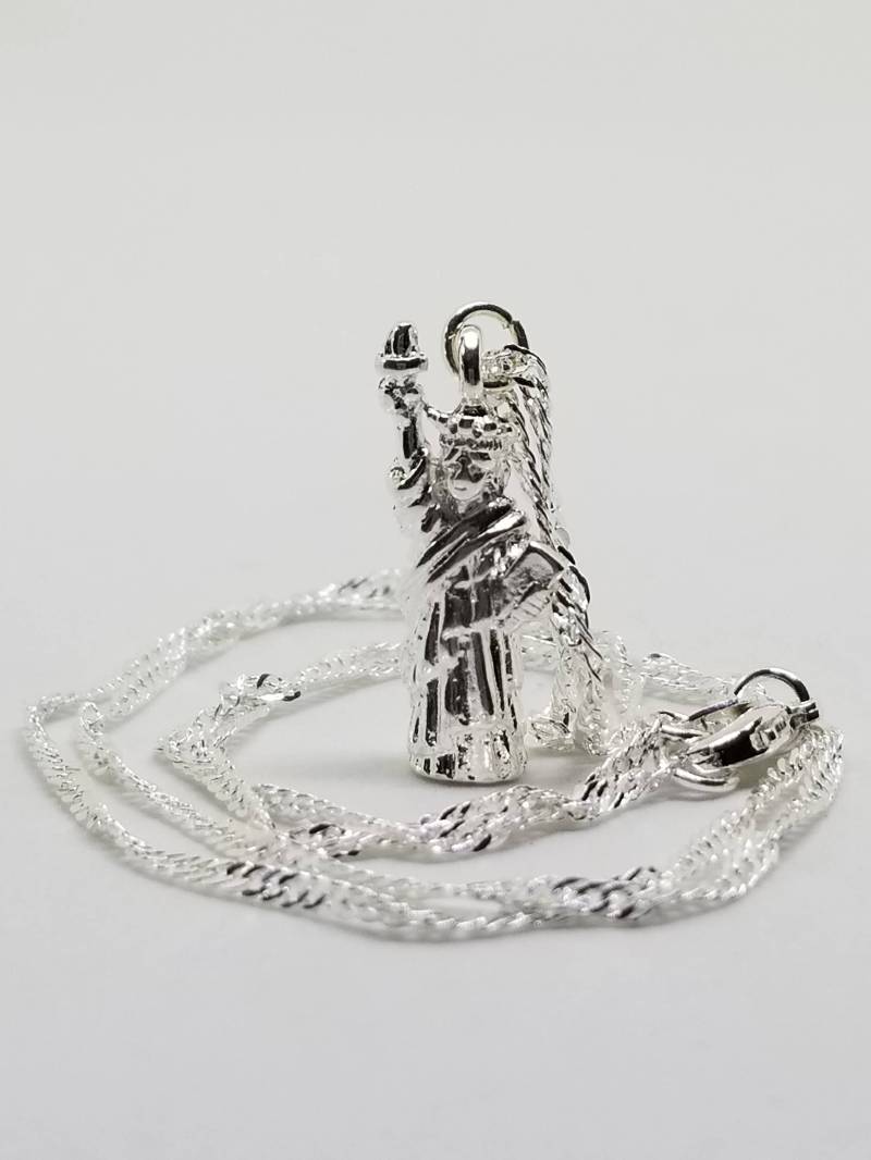 Freiheits-sterlingen-Silber Charme & Halskette von BBGArtisanJewelry