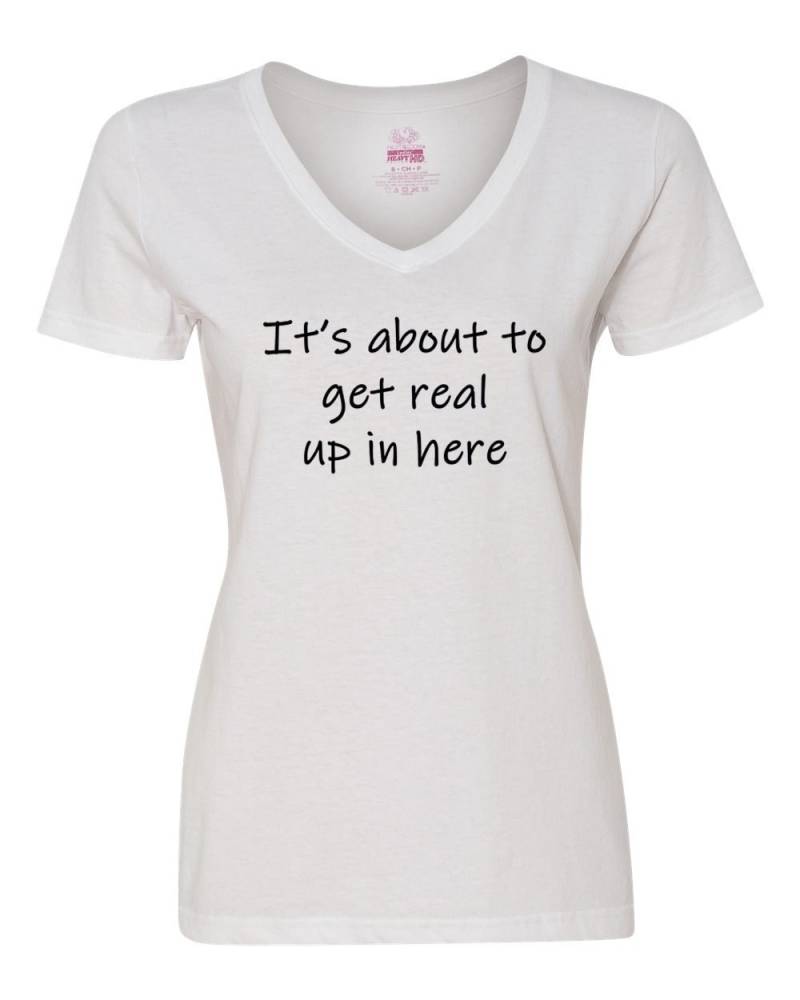 Es Ist Dabei, Hier Ein Echtes Up Zu Bekommen Shirt, Lustiges Damen Shirt von BBIApparel