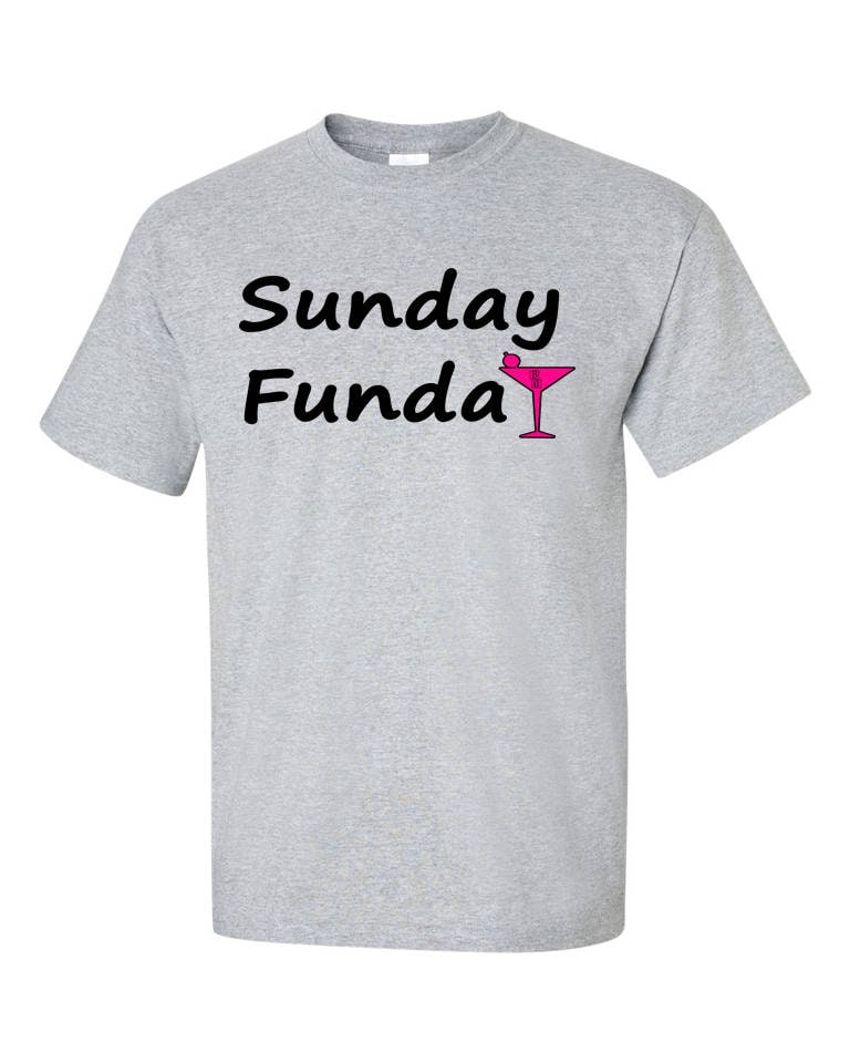 Sonntag Funday Shirt, Martini Shirt von BBIApparel