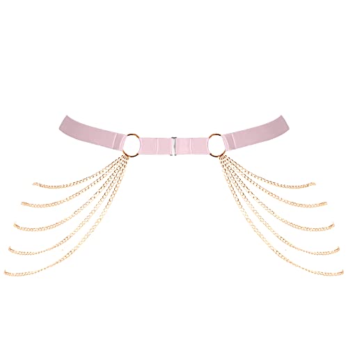 BBOHSS Damen Körper Harness Bein Strumpfband Gürtel Plus Größe Strumpfband Oberschenkel Punk Gothic Karneval Halloween Strümpfe Kostüm von BBOHSS