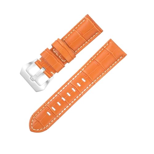 BBPLWEEA YingYou 20mm 22mm 24mm 26mm Mattiertes Echtleder Uhrenarmband Ölwachs Rindsleder Uhrenarmband Retro Crazy Horse Armband(Bamboo Light Brown,22mm) von BBPLWEEA