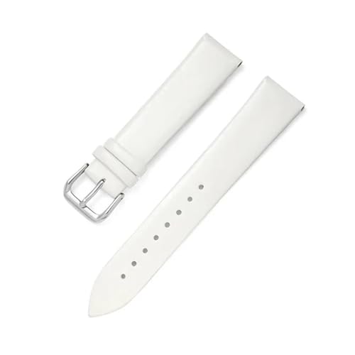 BBPLWEEA YingYou 8 Mm 10 Mm 12 Mm 13 Mm 14 Mm 15 Mm 16 Mm 17 Mm 18 Mm 19 Mm 20 Mm 21 Mm 22 Mm Ultradünnes Uhrenarmband Aus Leder, Weich, Schlicht, Wasserdicht(White,22mm) von BBPLWEEA