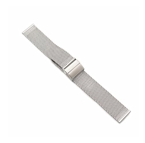 BBPLWEEA YingYou Edelstahl-Uhrenarmband, 18 Mm, 20 Mm, 22 Mm, Schnelle Freigabe, Universell For Den Ersatz Des Mailänder Uhrenarmbands(Silver,18mm) von BBPLWEEA