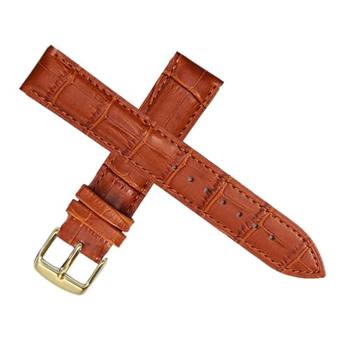 BBPLWEEA YingYou Ersatz-Uhrenarmband Aus Leder For Herren Und Damen, 12 Mm, 14, 16, 18, 19, 20, 21, 22(Light brown Gold,14mm) BBPLWEEA YingYou Ersatz-Uhrenarmband Aus Leder For Herren Und Damen, 12 Mm, 14, 16, 18, 19, 20, 21, 22(Light brown Gold,14mm) von BBPLWEEA