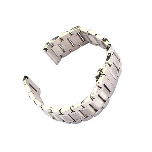 BBPLWEEA YingYou Flaches Ellenbogenband Aus Edelstahl Mit Doppeltem Verwendungszweck, 12 14 16 18 19 20 21 22 23 24 Mm, Doppeldruck-Butterfly-Verschlussband + Werkzeug(Silver,18mm) von BBPLWEEA