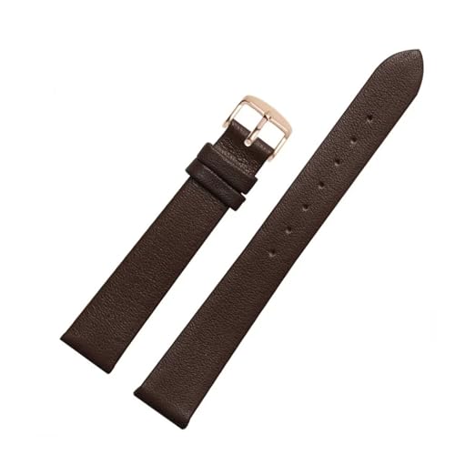 BBPLWEEA YingYou Kompatibel Mit Armani Damen-Lederarmband Ar1911 Ar1910 Ar1802 Lederarmband Schwarz Braun Rot 14 Mm(01-Brown(PW)-Rose-K1) von BBPLWEEA