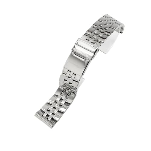 BBPLWEEA YingYou Kompatibel Mit Breitling-Uhrenarmbändern Gold Avenger Challenger Massive Edelstahl-Faltschließe Wasserdicht Herren 20 22 24 Mm Uhrenarmband(Steel,22mm) von BBPLWEEA