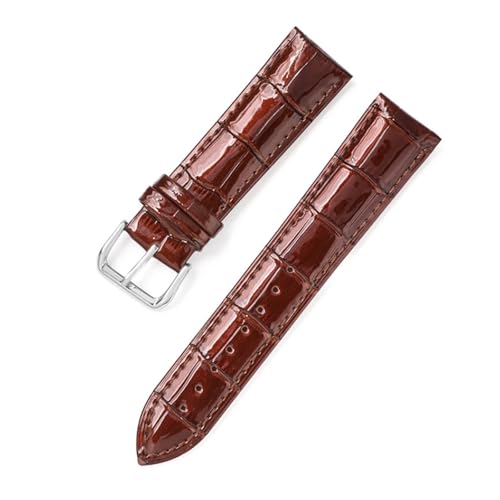 BBPLWEEA YingYou Kristall-Patentarmband, Herren- Und Damenarmband Mit Bambusmuster, 12–22 Mm(Dark Brown,Width 22mm) von BBPLWEEA