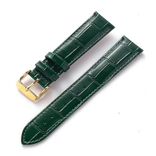 BBPLWEEA YingYou Lederarmband für Herren und Damen, kompatibel mit Cartier Tank London Solo-Schlüssel, Faltschließe, 17, 18, 20, 22 mm, Leder-Uhrenarmband, Zubehör, 33 cm von BBPLWEEA
