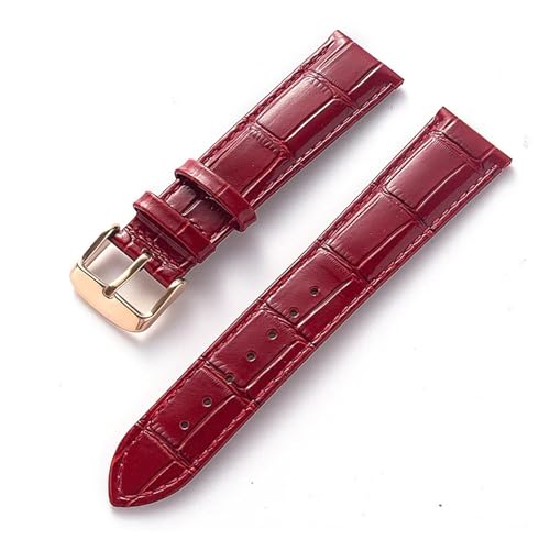 BBPLWEEA YingYou Lederarmband für Herren und Damen, kompatibel mit Cartier Tank London Solo-Schlüssel, Faltschließe, 17, 18, 20, 22 mm, Leder-Uhrenarmband, Zubehör, 43 cm von BBPLWEEA