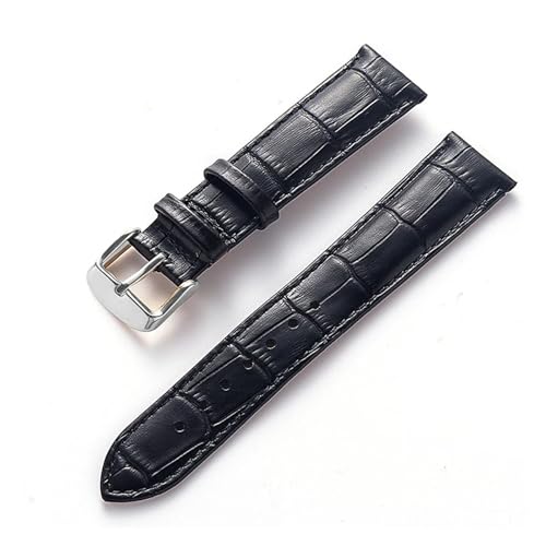 BBPLWEEA YingYou Herren-Damen-Lederarmband, kompatibel mit Cartier Tank London Solo Key Faltschließe 17, 18, 20, 22 mm, Leder-Uhrenarmband-Zubehör(Black,22) von BBPLWEEA