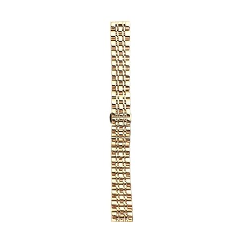 BBPLWEEA YingYou Massives Edelstahl-Uhrenarmband 12 14 15 16 17 18 19 20 21 22 23 24 Mm Ersatz-Uhrenarmband Aus Metall Mit Stiften(Rose gold,16mm) von BBPLWEEA