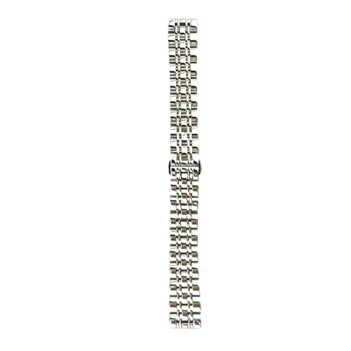 BBPLWEEA YingYou Massives Edelstahl-Uhrenarmband 12 14 15 16 17 18 19 20 21 22 23 24 Mm Ersatz-Uhrenarmband Aus Metall Mit Stiften(Silver,17mm) von BBPLWEEA