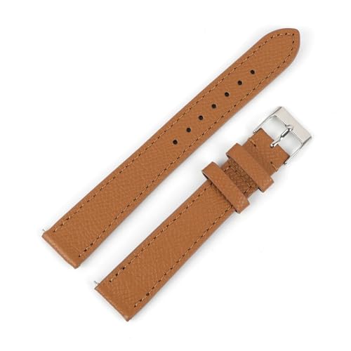 BBPLWEEA YingYou Oberschicht-Kalbslederarmband 12–22 Mm, Modisches, Handgefertigtes Armband Aus Echtem Leder Mit Palmenmuster For Männer Und Frauen, Länge 18/20/22 Cm(Brown,18mm) von BBPLWEEA