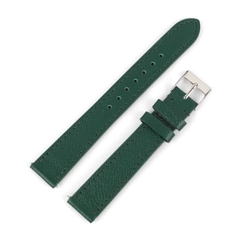 BBPLWEEA YingYou Oberschicht-Kalbslederarmband 12–22 Mm, Modisches, Handgefertigtes Armband Aus Echtem Leder Mit Palmenmuster For Männer Und Frauen, Länge 18/20/22 Cm(Green,12mm) von BBPLWEEA