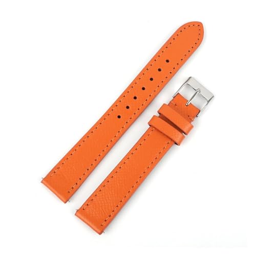 BBPLWEEA YingYou Oberschicht-Kalbslederarmband 12–22 Mm, Modisches, Handgefertigtes Armband Aus Echtem Leder Mit Palmenmuster For Männer Und Frauen, Länge 18/20/22 Cm(Orange,18mm) von BBPLWEEA