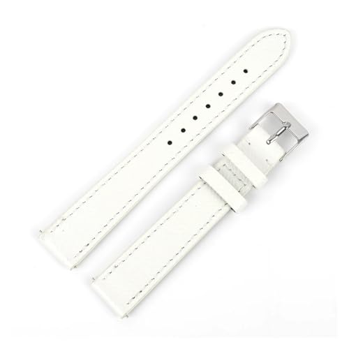 BBPLWEEA YingYou Oberschicht-Kalbslederarmband 12–22 Mm, Modisches, Handgefertigtes Armband Aus Echtem Leder Mit Palmenmuster For Männer Und Frauen, Länge 18/20/22 Cm(White,16mm) von BBPLWEEA