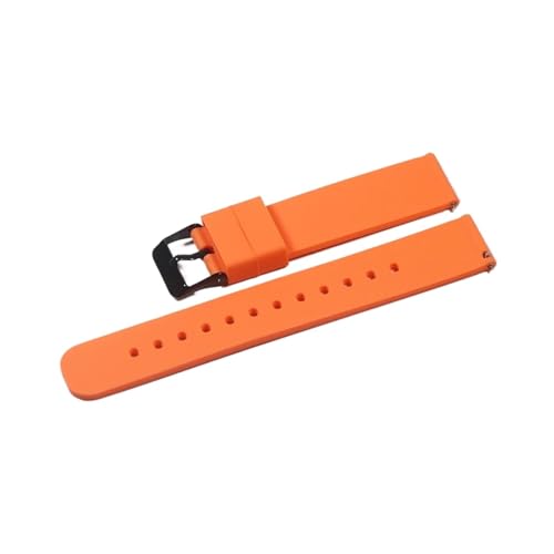 BBPLWEEA YingYou Silikonarmband, 16 mm, 18 mm, 20 mm, 22 mm, Uhrenarmband, 24 mm, weiches Schnellverschluss-Gummiarmband, 18 mm von BBPLWEEA